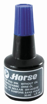 FRASCO TINTA TAMPON SELLAR HORSE 30ML AZUL | 12 UNIDADES | (POESSA)